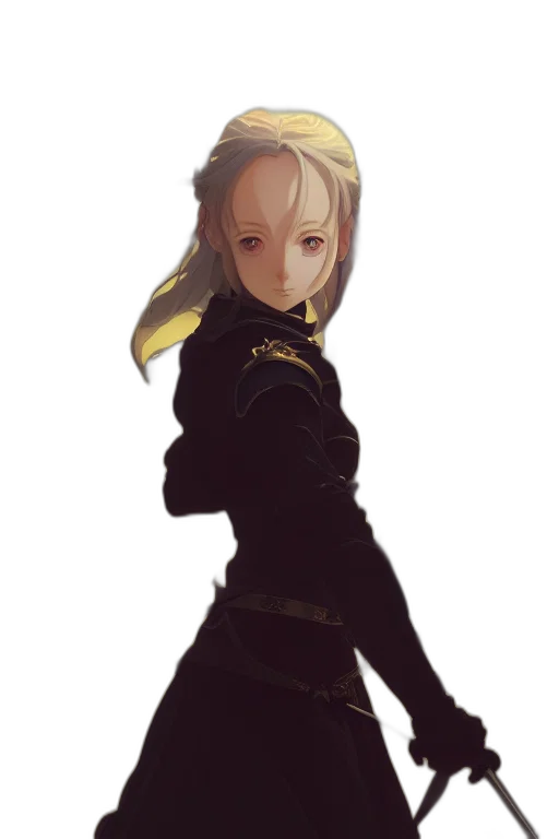 staff, jacket, dress, weapon transparent PNG cut-out