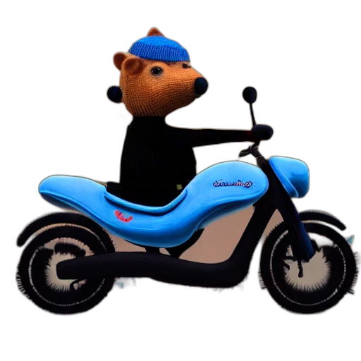 animal, car, creature, 3d render transparent PNG cut-out