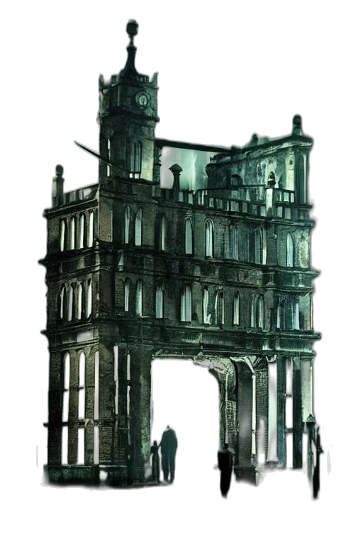 building, dress, staff, crown, concept art, watercolor, fantasy art, 3d render transparent PNG cut-out