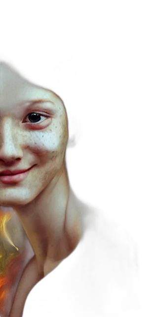 face, mask, robot, creature transparent PNG cut-out