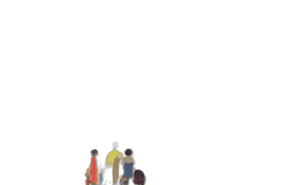 staff, umbrella, robot, hat transparent PNG cut-out