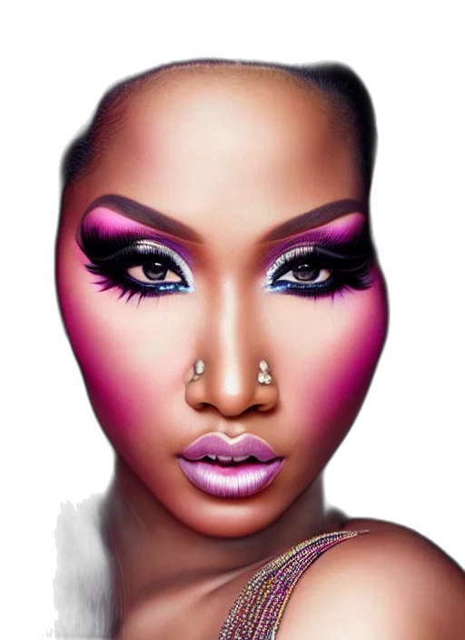 face, jewelry, photorealistic, cartoon transparent PNG cut-out