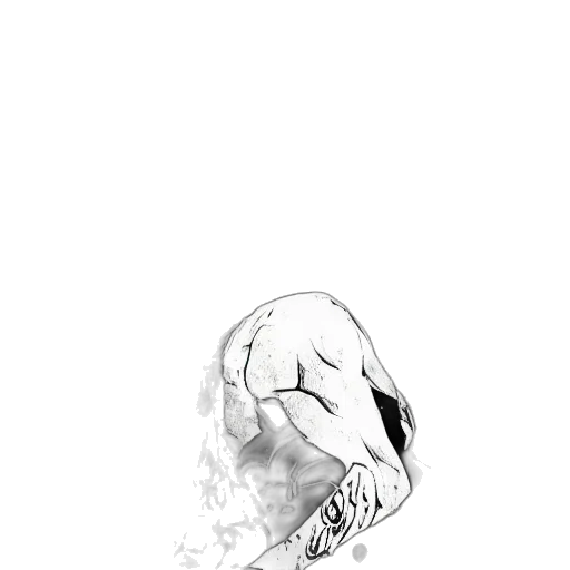 mask, face, creature, animal, concept art, comic book art, photorealistic, pencil sketch transparent PNG cut-out