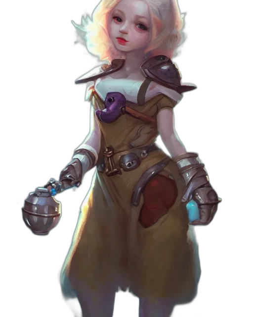 staff, robot, dress, weapon, concept art, fantasy art, pixel art, comic book art transparent PNG cut-out