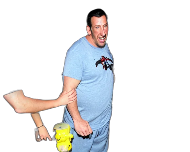 fat, gamer, adam, sandler transparent PNG cut-out
