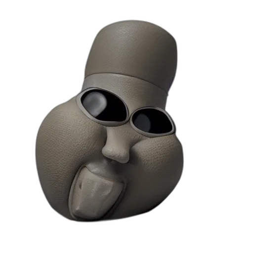 mask, face, robot, hat, 3d render, concept art, photorealistic, cartoon transparent PNG cut-out