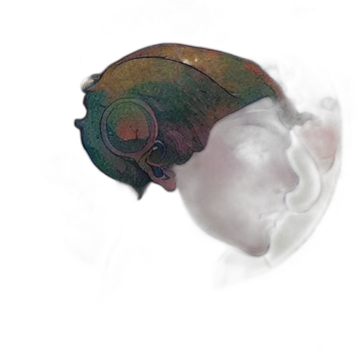 mask, dragon, crown, hat, photorealistic, 3d render, concept art, watercolor transparent PNG cut-out