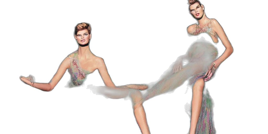 dress, concept art, photorealistic, 3d render, fantasy art, underwater, outer space, pastel transparent PNG cut-out