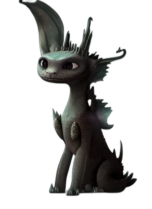 dragon, creature, animal, staff transparent PNG cut-out