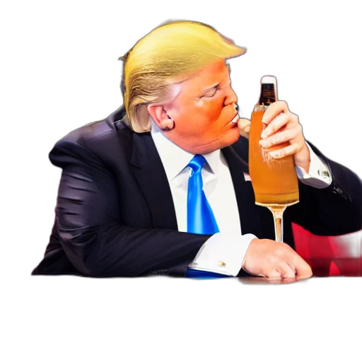 bottle, food, vaporwave, concept art transparent PNG cut-out