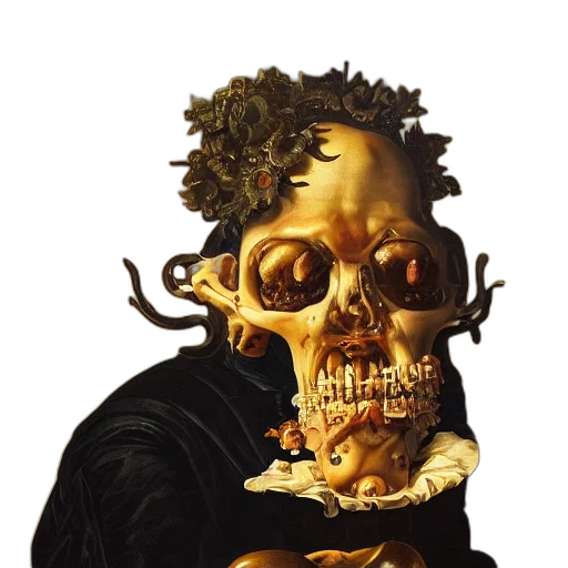 mask, face, food, creature, concept art, photorealistic, fantasy art, 3d render transparent PNG cut-out