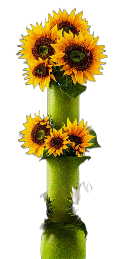 flower, crown, weapon, staff, 3d render, photorealistic, oil painting, concept art transparent PNG cut-out