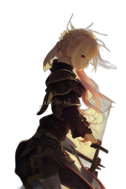 sword, weapon, staff, dress, fantasy art, concept art, anime, pixel art transparent PNG cut-out