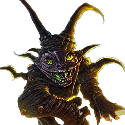creature, dragon, mask, staff transparent PNG cut-out