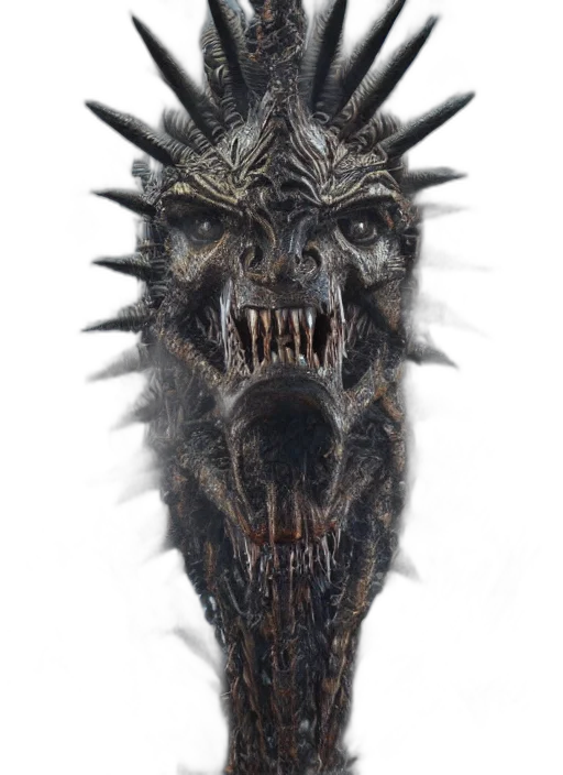 dragon, mask, creature, animal transparent PNG cut-out