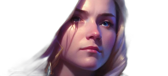 face, fantasy art, concept art, photorealistic transparent PNG cut-out