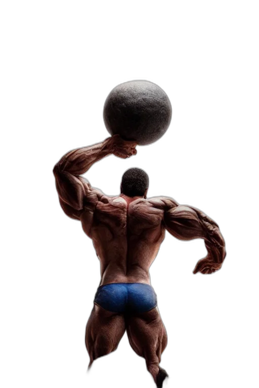 photorealistic, concept art, 3d render, muscular transparent PNG cut-out