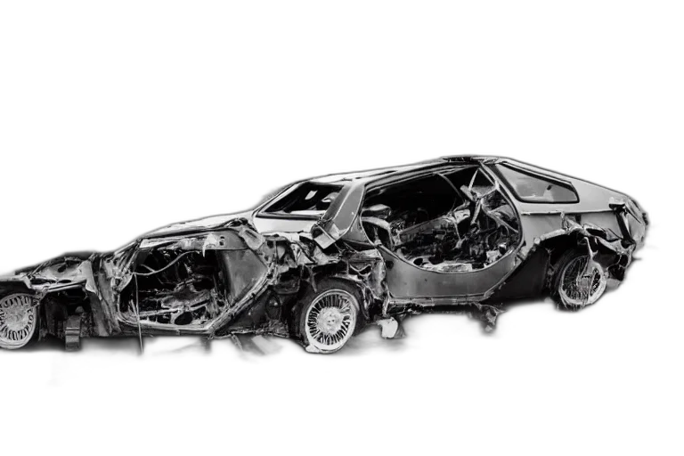 car, weapon, concept art, crash, delorean transparent PNG cut-out