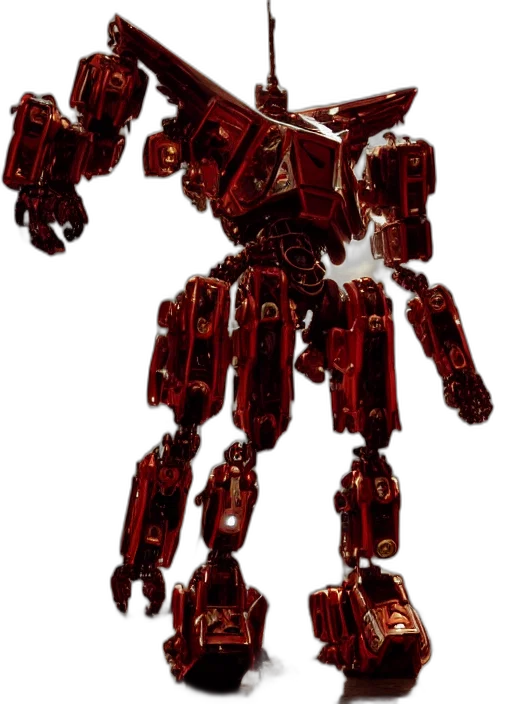 robot, weapon, animal, staff, concept art, 3d render, pixel art, photorealistic transparent PNG cut-out