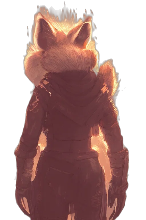 mask, jacket, staff, dragon transparent PNG cut-out
