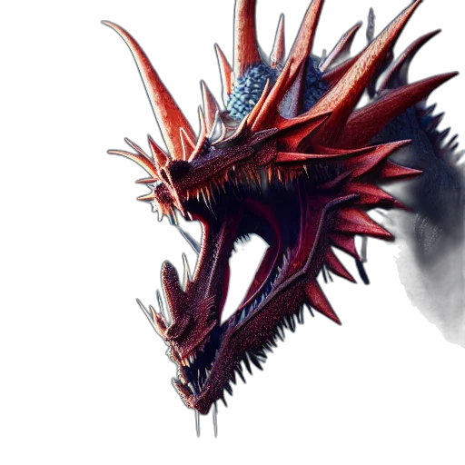 dragon, creature, weapon, mask transparent PNG cut-out