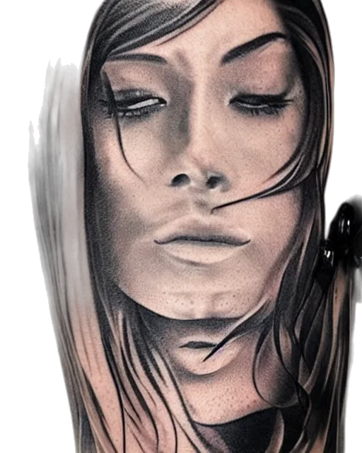 face, photorealistic, pencil sketch, comic book art transparent PNG cut-out