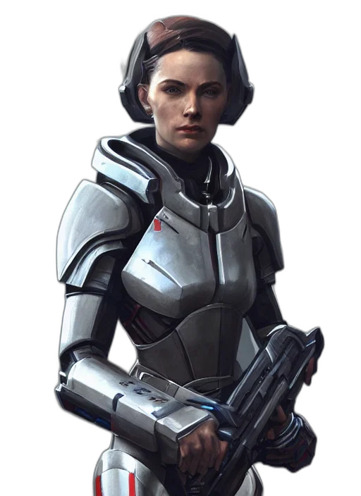 robot, weapon, staff, face transparent PNG cut-out