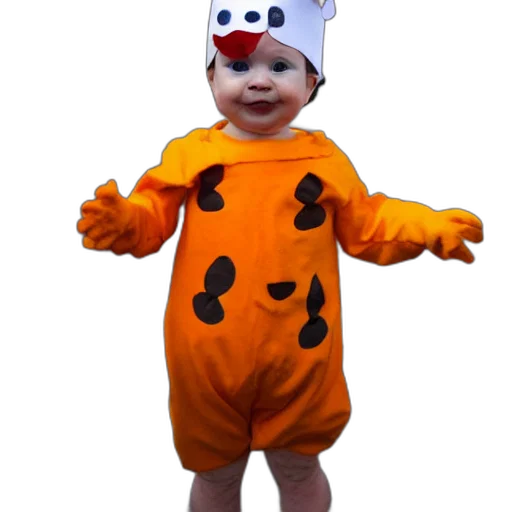 creature, animal, mask, hat, 3d render, cute, baby, chick transparent PNG cut-out