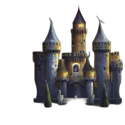 building, crown, 3d render, concept art, pixel art, fantasy art, wallpaper, great transparent PNG cut-out