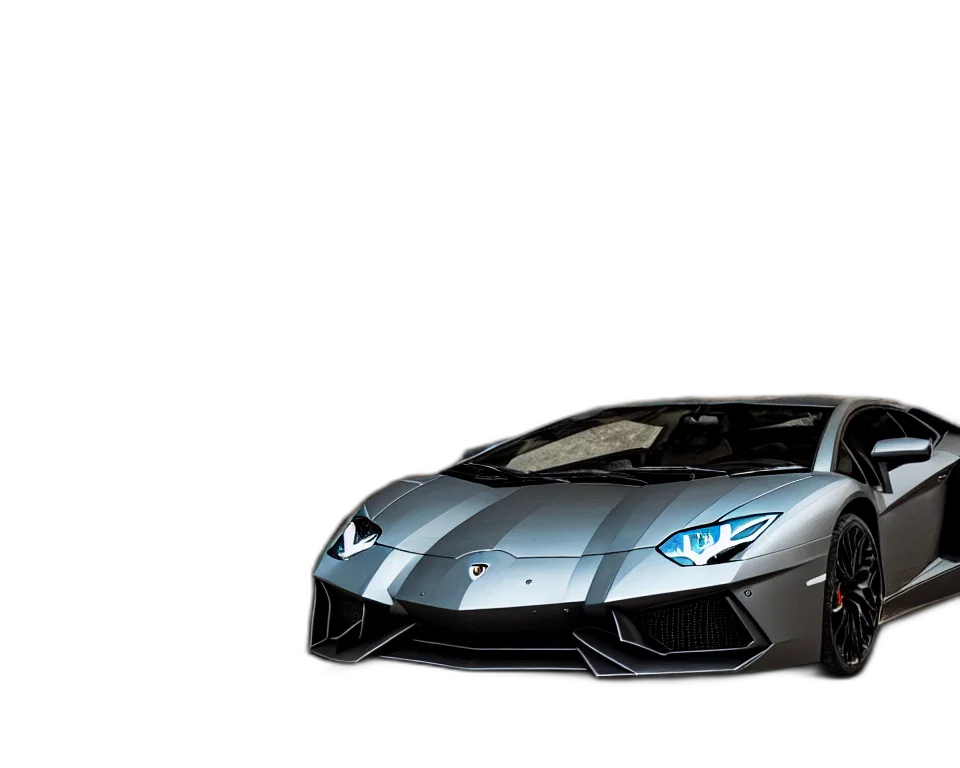 car, 3d render, photorealistic, concept art, lamborghini, aventador, photoshoot, cinematic transparent PNG cut-out