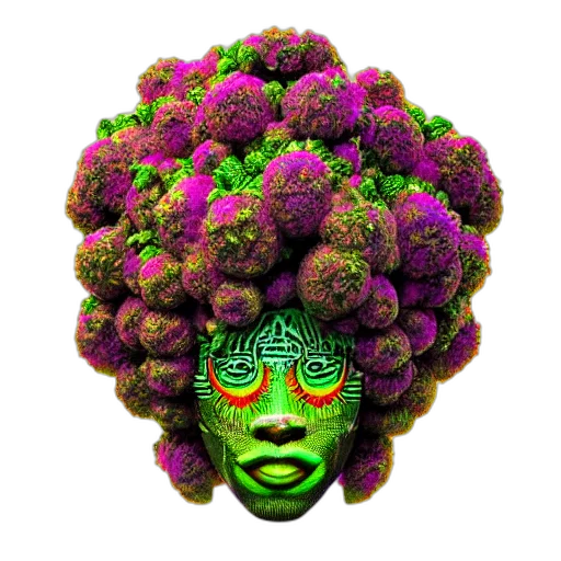 mask, face, crown, hair, photorealistic, 3d render, concept art, pixel art transparent PNG cut-out