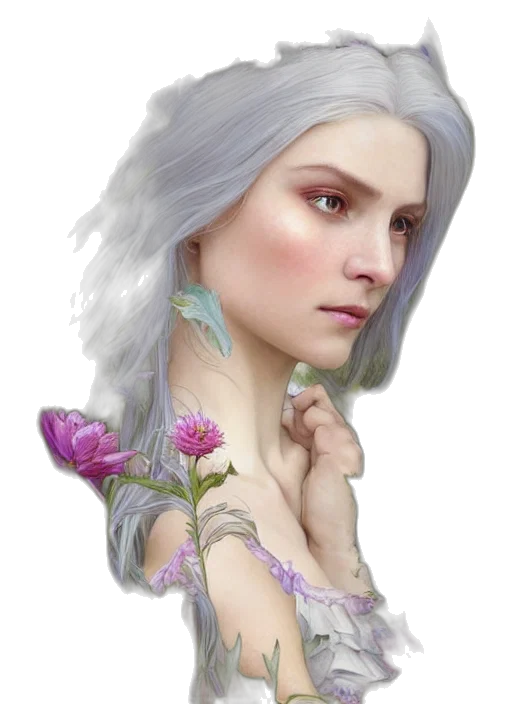 face, jewelry, flower, crown transparent PNG cut-out