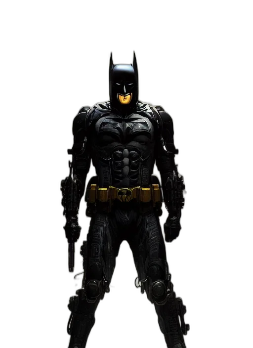 comic book art, concept art, 3d render, digital, painting, cyberpunk, batman, filipe transparent PNG cut-out