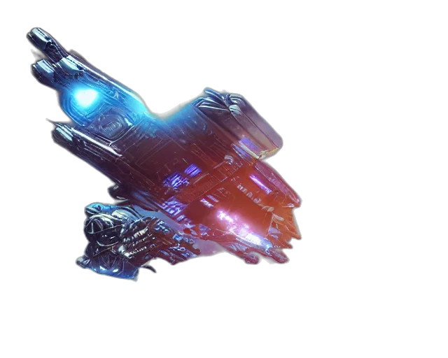 weapon, robot, dragon, sword, concept art, 3d render, cyberpunk, outer space transparent PNG cut-out