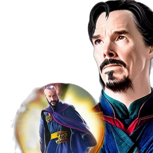 comic book art, concept art, fantasy art, photorealistic, outer space, doctor, strange, doolittle transparent PNG cut-out