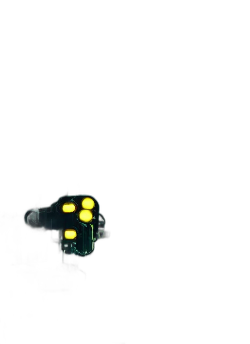 robot, weapon, jewelry, car, 3d render, pixel art, concept art, green transparent PNG cut-out