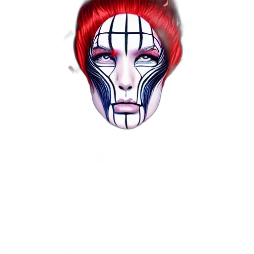 mask, face, creature, fantasy art transparent PNG cut-out