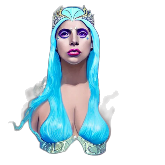 crown, hair, concept art, fantasy art transparent PNG cut-out