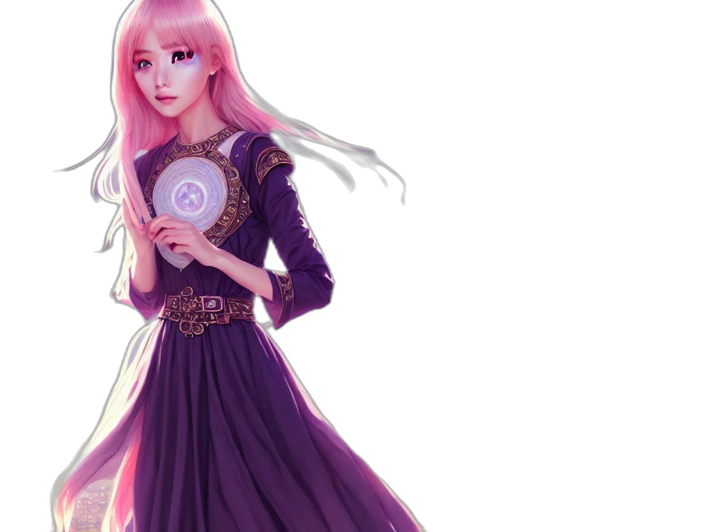 dress, fantasy art, concept art, anime transparent PNG cut-out