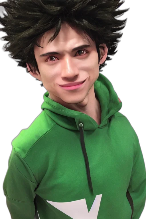 face, jacket, creature, hat, photorealistic, 3d render, concept art, anime transparent PNG cut-out