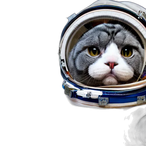 animal, robot, photorealistic, outer space, photo, grey, chubby, scottish transparent PNG cut-out