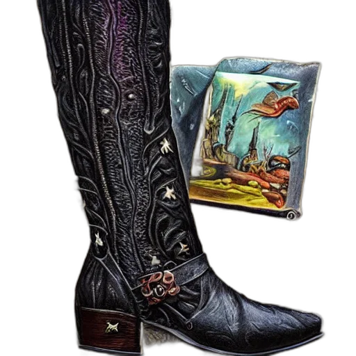 shoes, leather, witch, boot transparent PNG cut-out