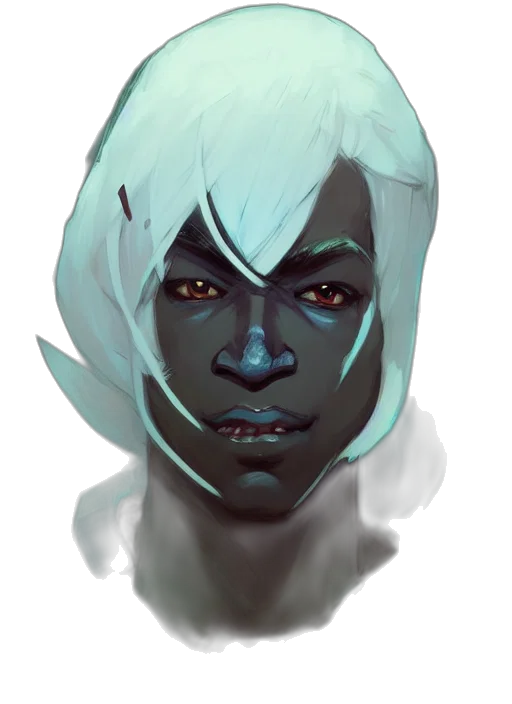 face, mask, staff, creature transparent PNG cut-out