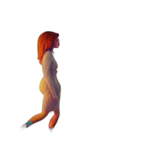 dress, robot, creature, hair transparent PNG cut-out