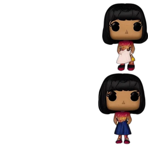 3d render, amy, winehouse, funko transparent PNG cut-out