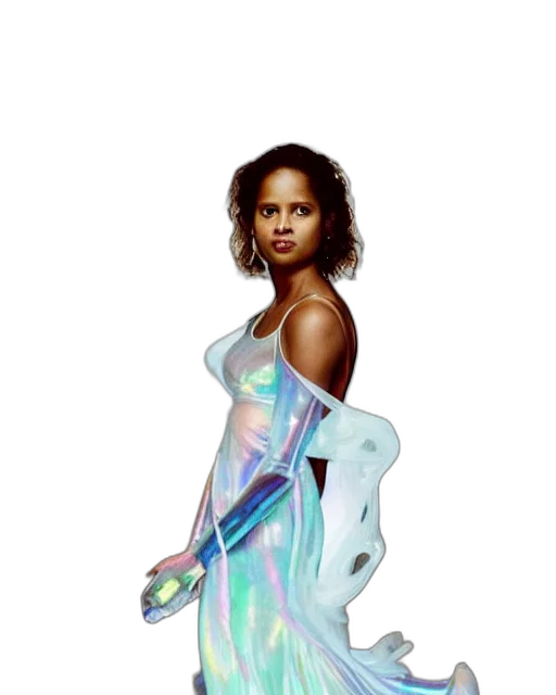 dress, concept art, vaporwave, photorealistic transparent PNG cut-out
