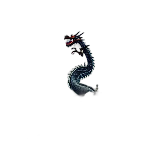 dragon, staff, creature, animal transparent PNG cut-out