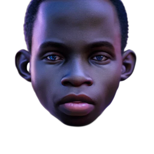 face, mask, robot, creature, 3d render, photorealistic, concept art, pixel art transparent PNG cut-out