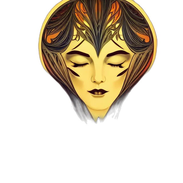 mask, face, crown, jewelry, fantasy art, watercolor, concept art, anime transparent PNG cut-out