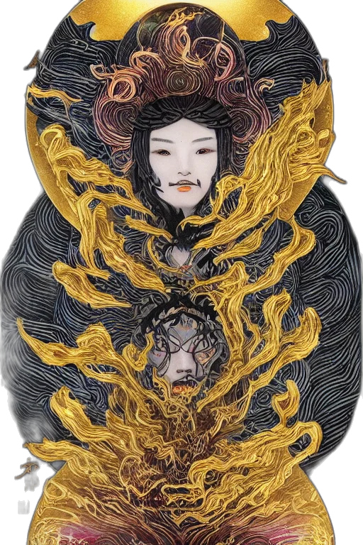 mask, crown, dress, face, fantasy art, concept art, watercolor, comic book art transparent PNG cut-out